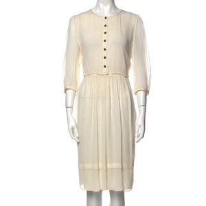 Burberry London Silk A-Line Dress